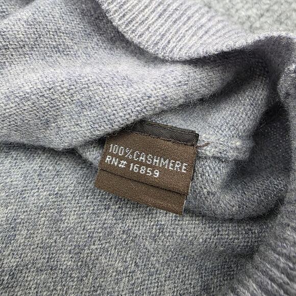 J McLaughlin Sweater Womens Small Gray Cashmere V Neck Knit Pullover Casual - Picture 13 of 15